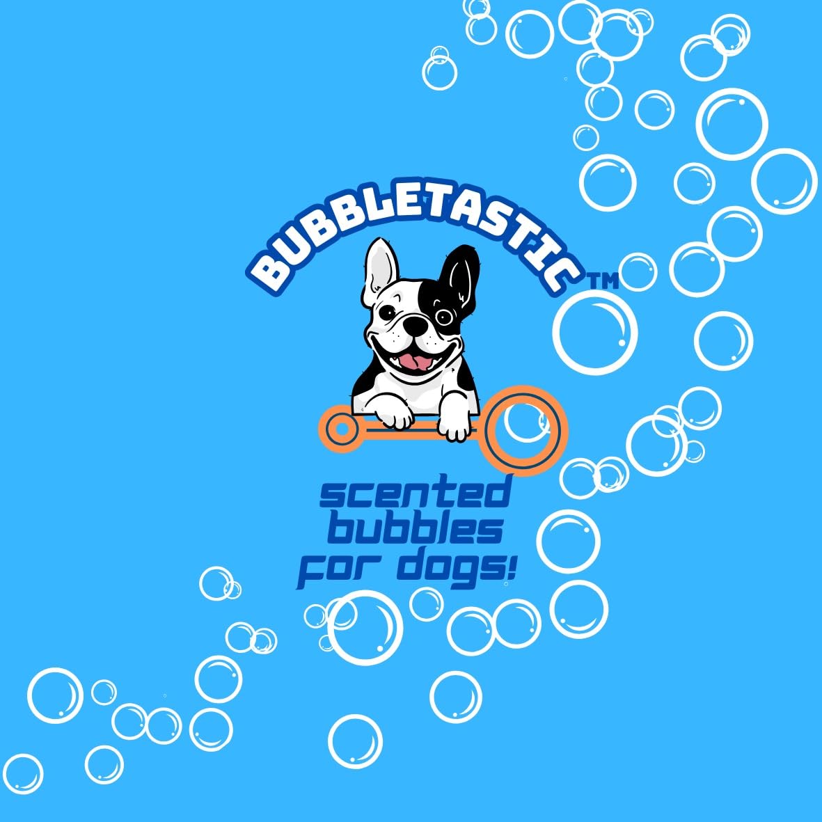 Gift-ready Bubbletastic packaging with bonus bubbles appeals to dog lovers.