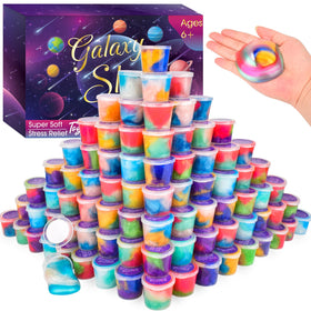 Bucaikein galaxy slime in 78-pack colors ideal for group play and creative exploration.