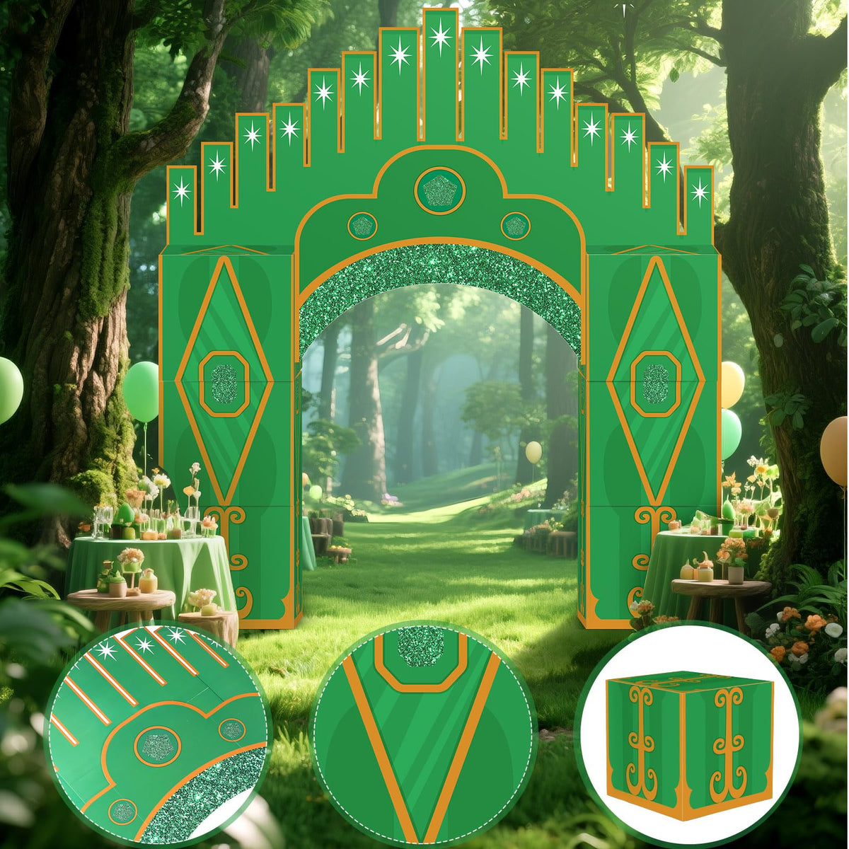 Bucherry emerald castle arch 25-6in serves as a striking centerpiece.