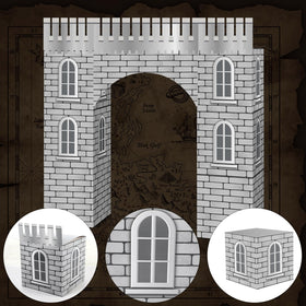 Bucherry medieval castle topper highlights a compact height for table-top setups.
