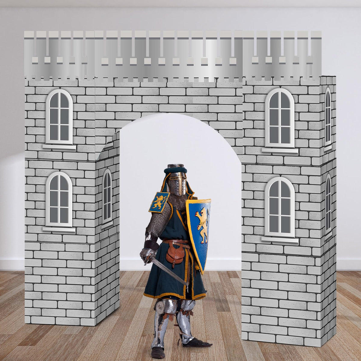 Bucherry medieval decoration box with cobblestone pattern adds authentic charm to party decor.
