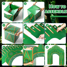 Bucherry wizard-decor box 11-8in provides sturdy display space for gifts and props.