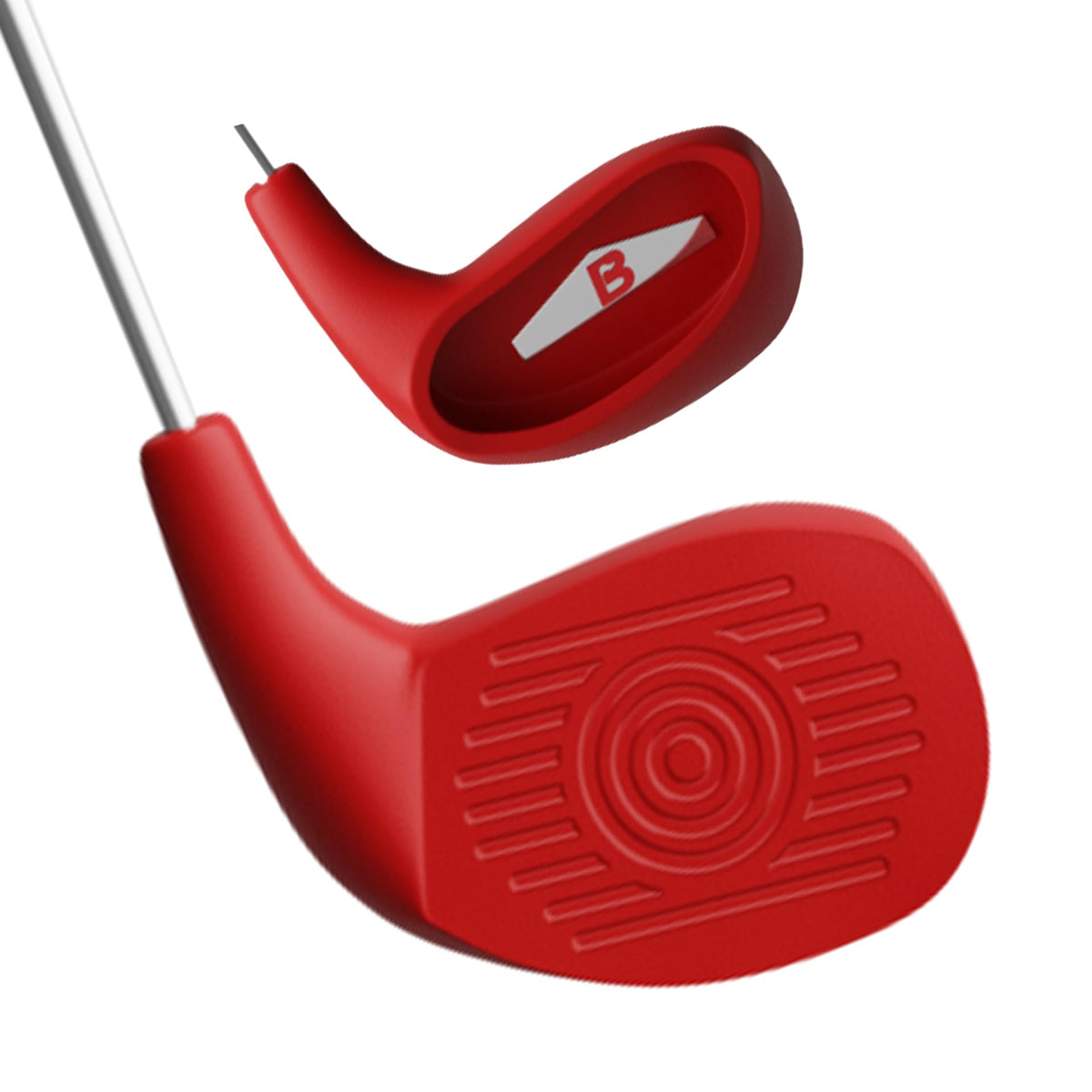 BucketGolf Club with oversize head shown for backyard play on grass.