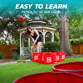 BucketGOLF PopPong carry bag shown for effortless portability.