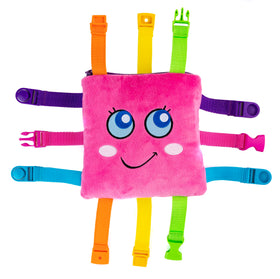 Buckle Toys Bella Square soft flaps and numbers to explore shapes and counting on the go.
