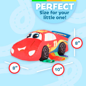 Buckle Toys Bullet Racecar sturdy build supports durable, repeated use.