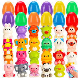 Budbof 24-pack Easter eggs for colorful egg hunts.