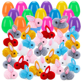 Budbof 24 Easter egg fillers with eggs ready for quick hunts.