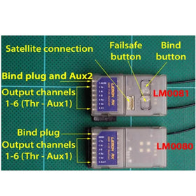 Buddy RC DSMX 6-Ch receiver lightweight design enhances flight performance