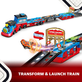 BuddyBight Train Set features lights and sounds to boost engagement during play.