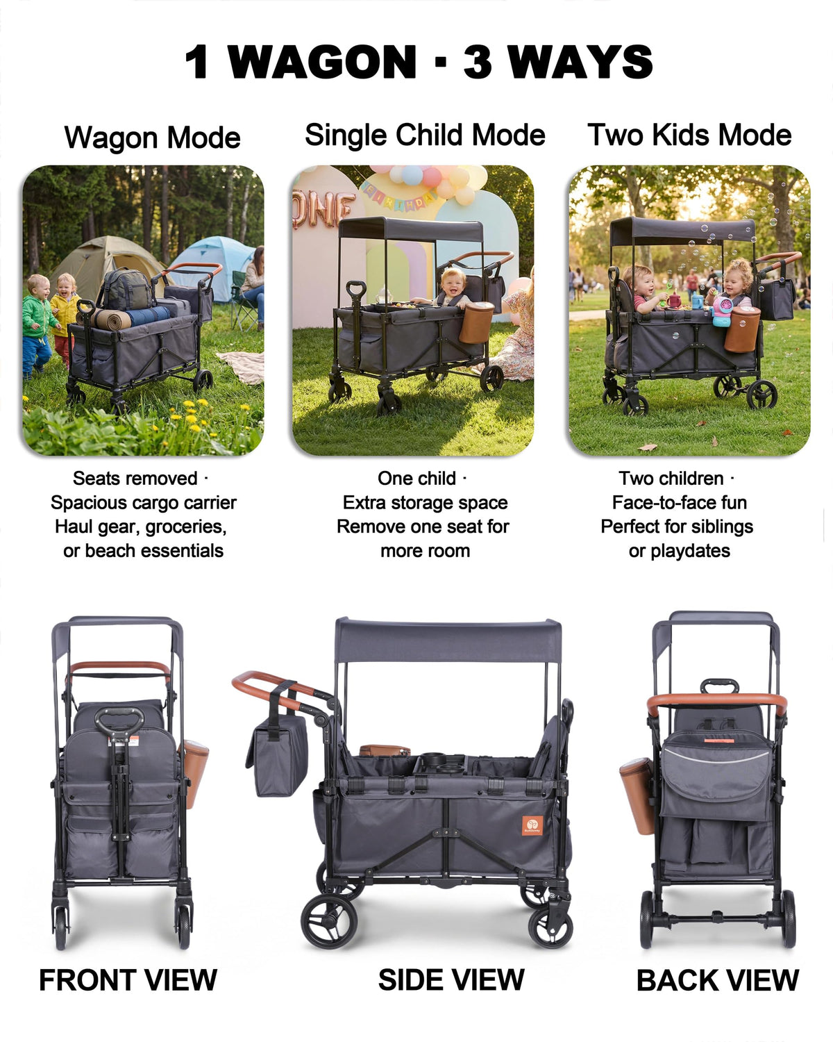 BudGlowey upf30-canopy blocks sun for both riders during park days