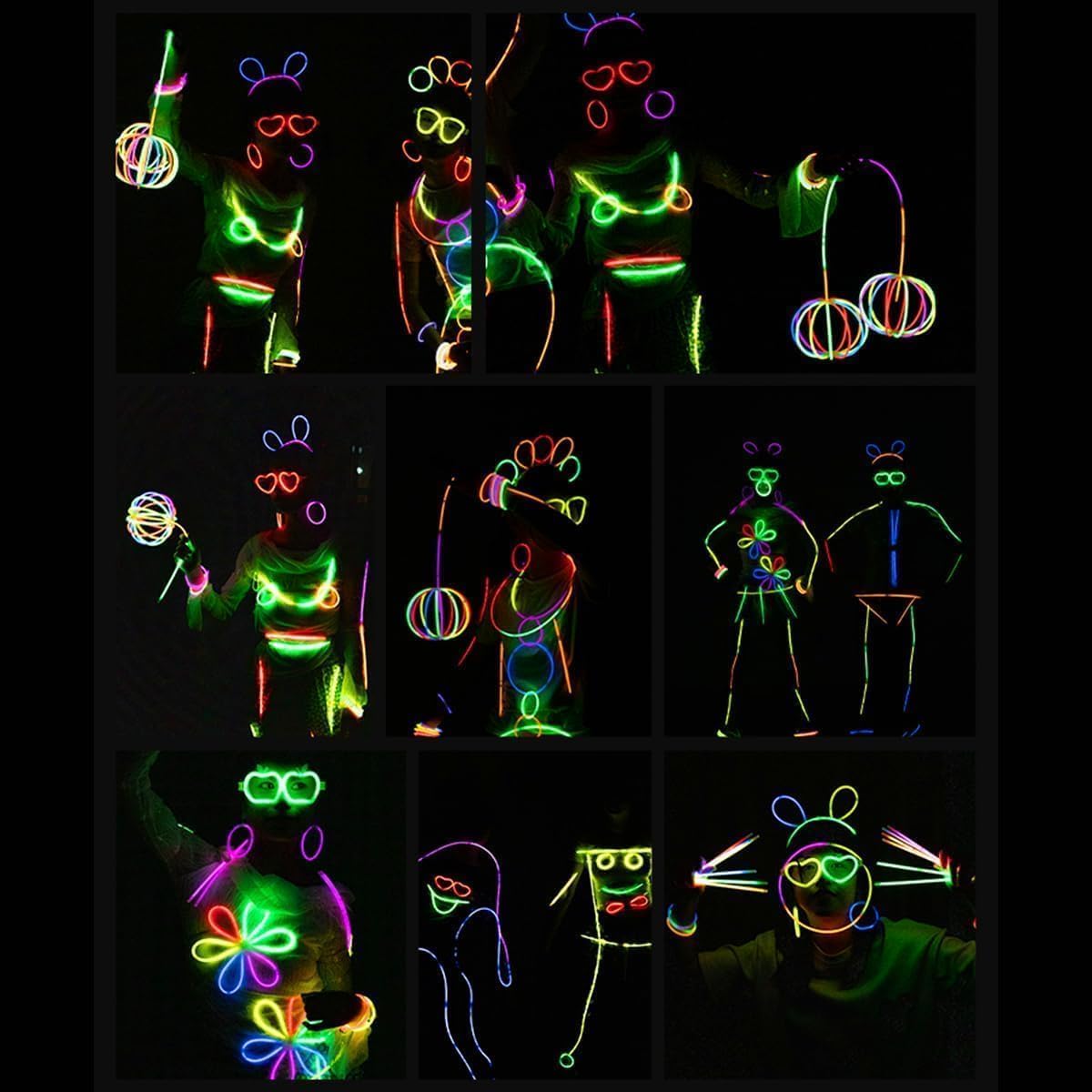 BUDI glow sticks party supplies for birthdays, concerts, and festivals