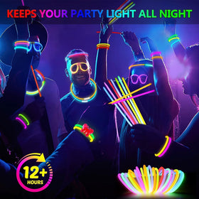 BUDI glow sticks glasses kit for fun luminous eyewear at events