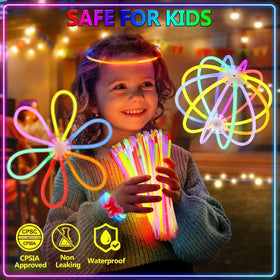 BUDI glow sticks flower ball kit to decorate tables with glow