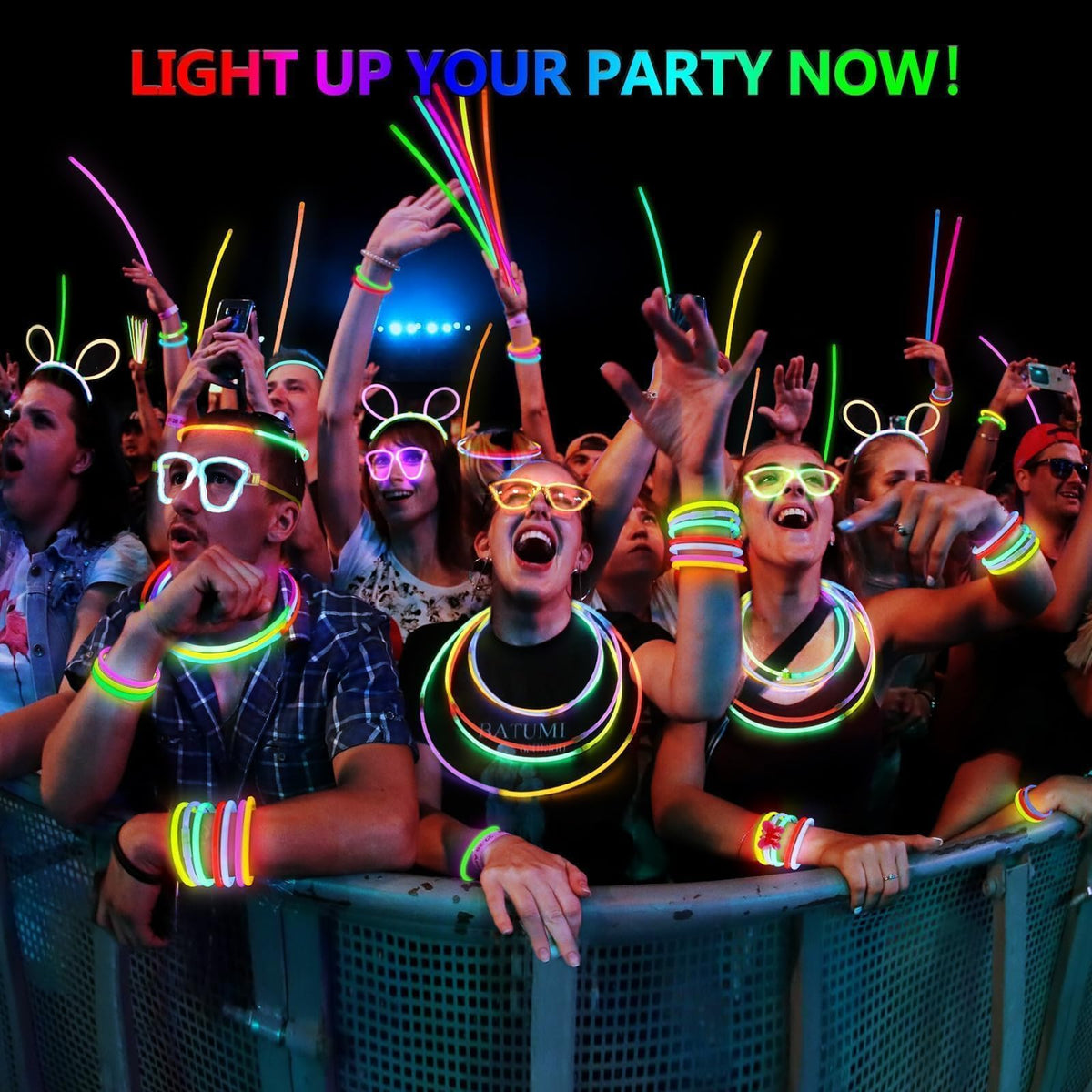 BUDI glow sticks 4th of July decor for festive outdoor celebrations