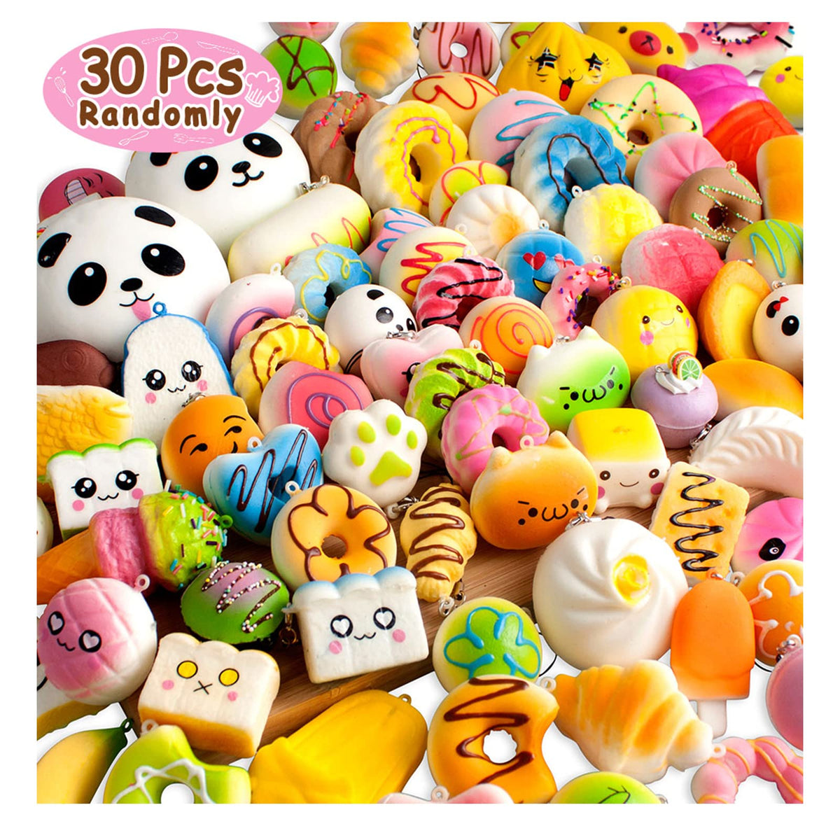BUDI party favors squishies candy-themed playful mood boosters for kids