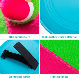 Bufeeaye Beach Games storage bag keeps paddles and balls organized for travel