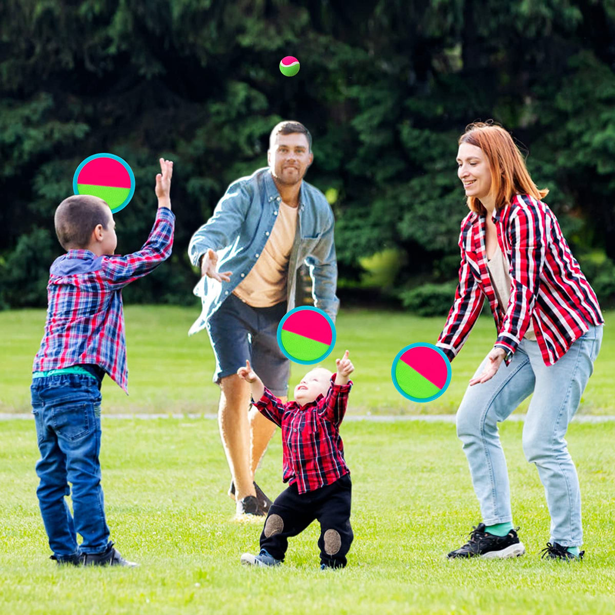 Bufeeaye adjustable straps fit kids and adults for comfortable play.
