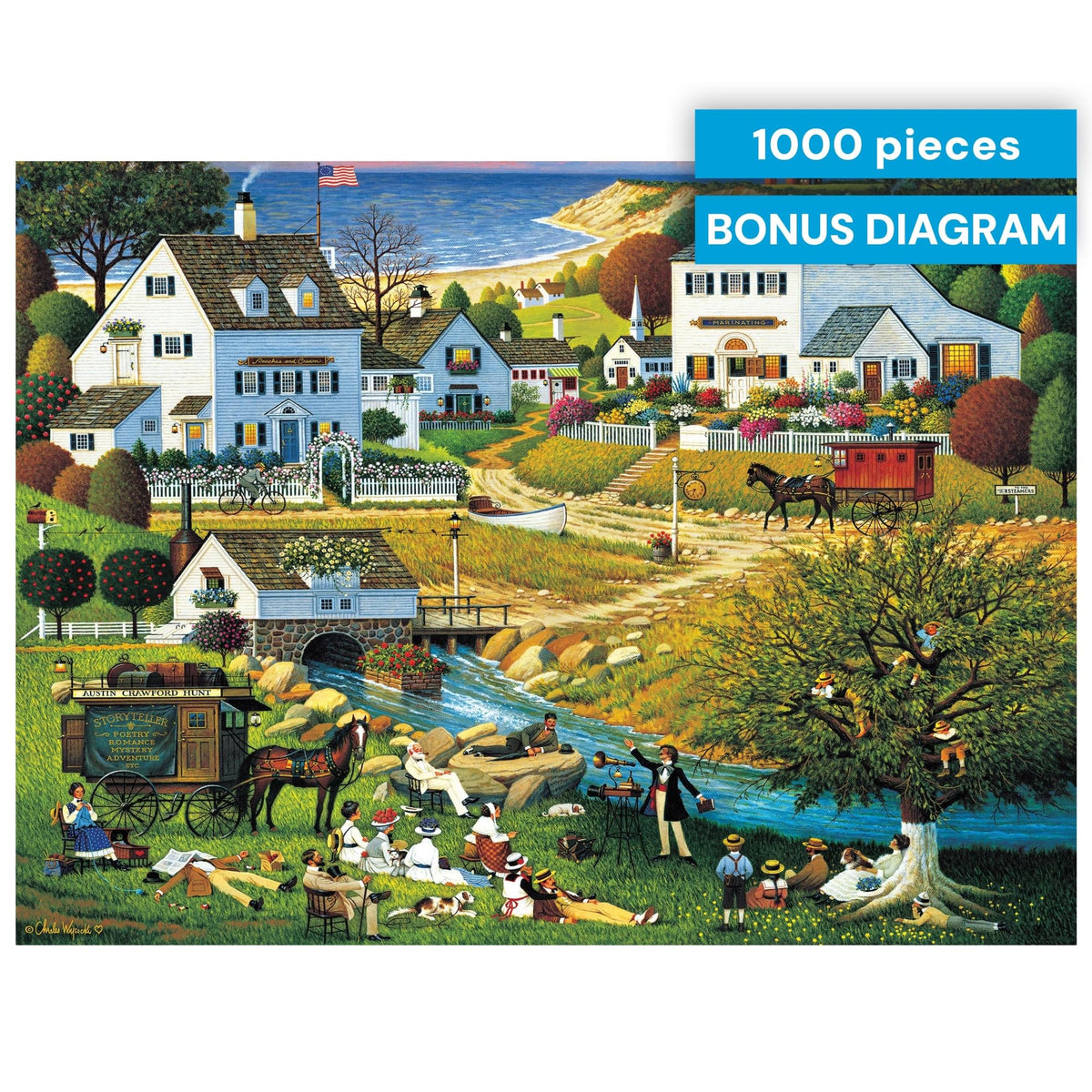 Buffalo Games 1000-piece puzzle finished size 26.75 by 19.75 inches