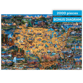 Buffalo Games bonus poster included, helps verify progress during puzzling.