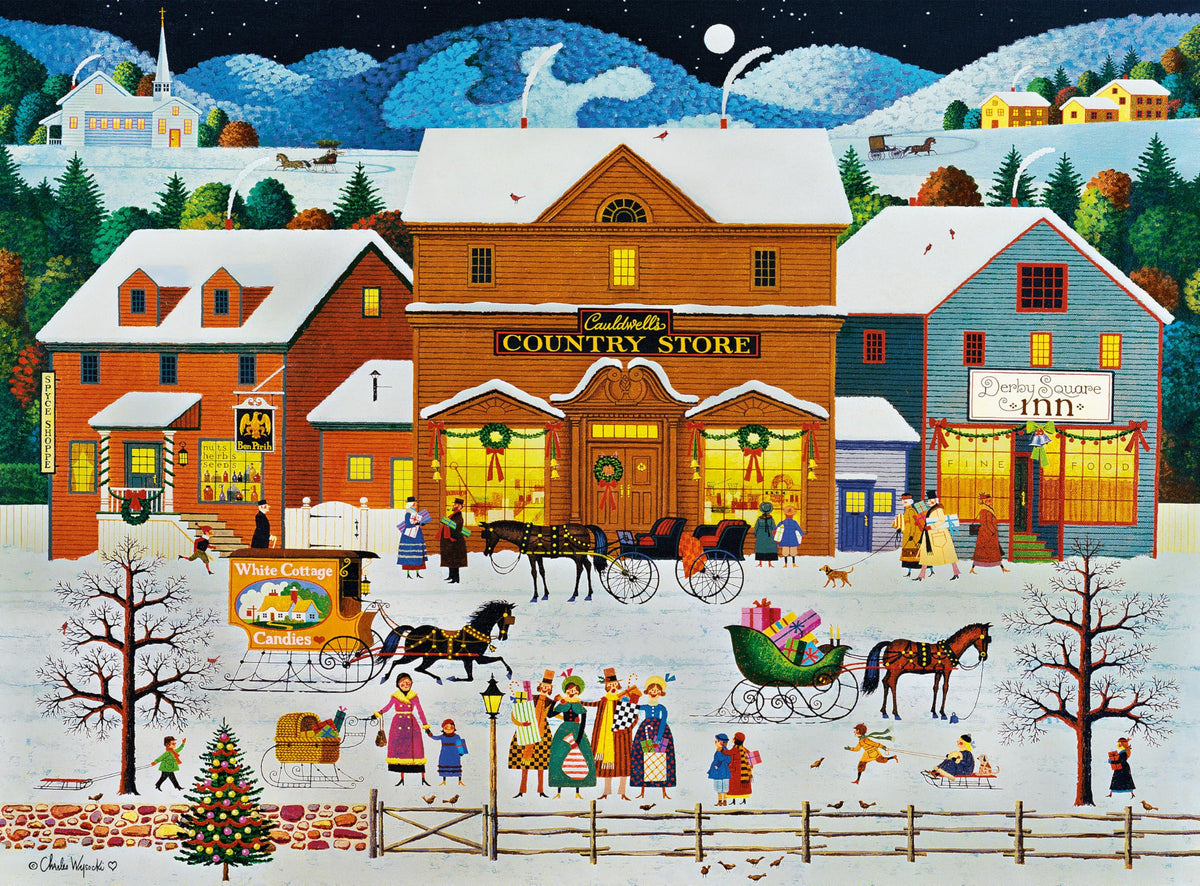 Buffalo Games Cauldwell's Country Store 1000-piece image aids steady progress.