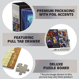 Buffalo Games Ceaco Disney Silver Select Villains puzzle presents iconic villains for engaging solving sessions.
