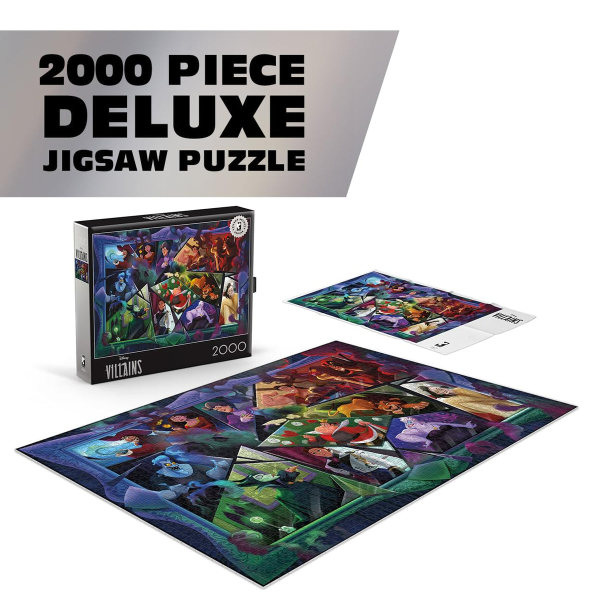 Buffalo Games Ceaco Disney Silver Select Villains puzzle features swirling smoke for atmospheric puzzling.