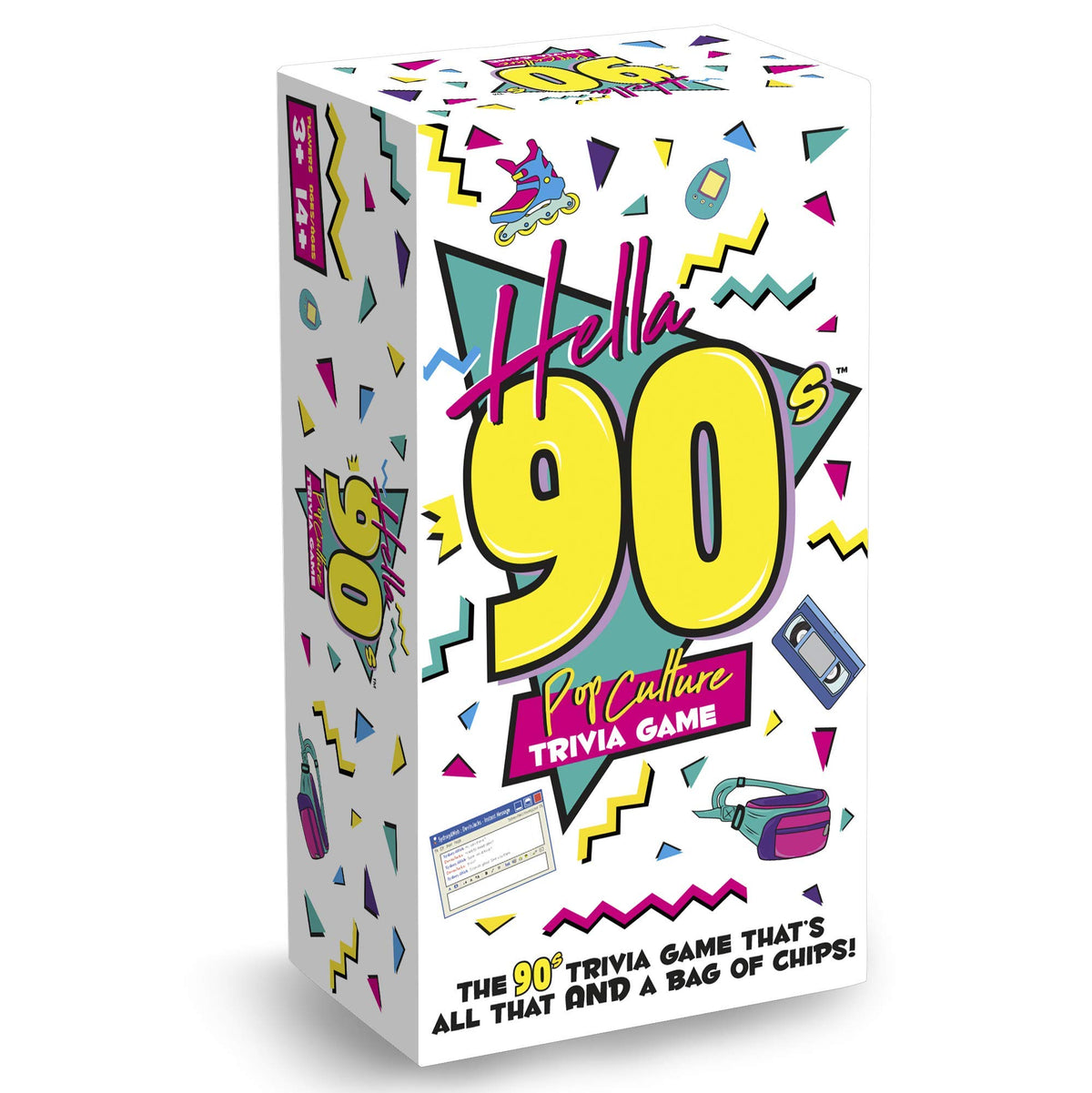 Buffalo Games Hella 90's box ready for retro trivia night.