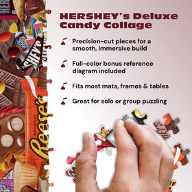 Buffalo Games Hersheys collage finished-size preview demonstrates display potential