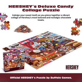 Buffalo Games Hersheys collage poster included reference helps guiding assembly