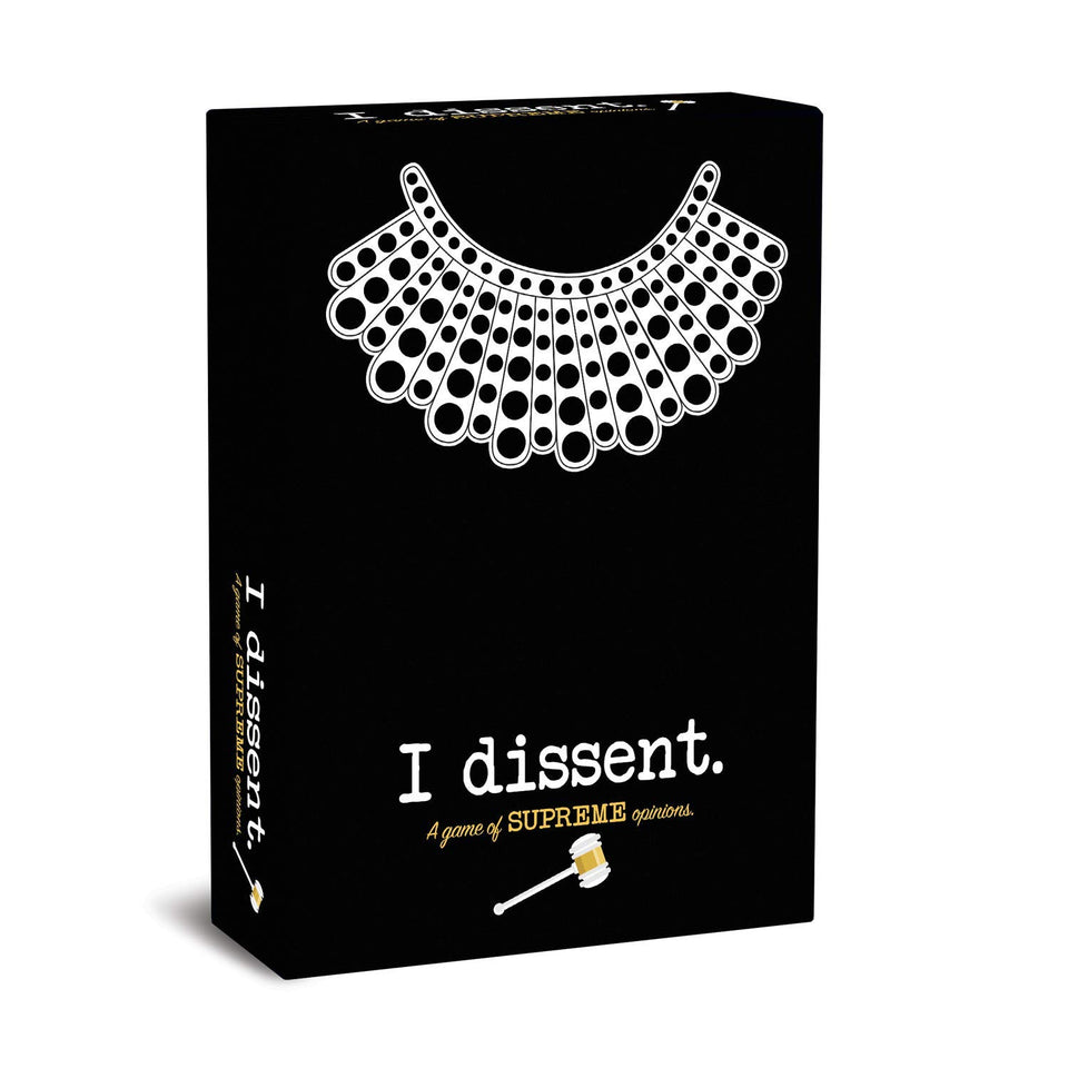 Buffalo Games I Dissent cover for a lively game night with a courtroom vibe