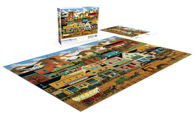 Buffalo Games icy mountains backdrop puzzle image for mindful evenings.