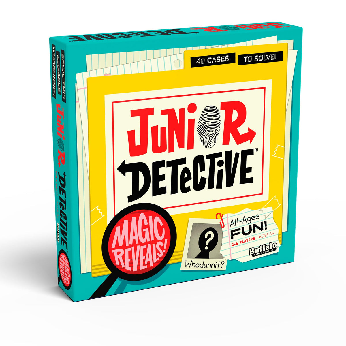 Buffalo Games Junior Detective case clues in action, boosting investigation skills during family game night.