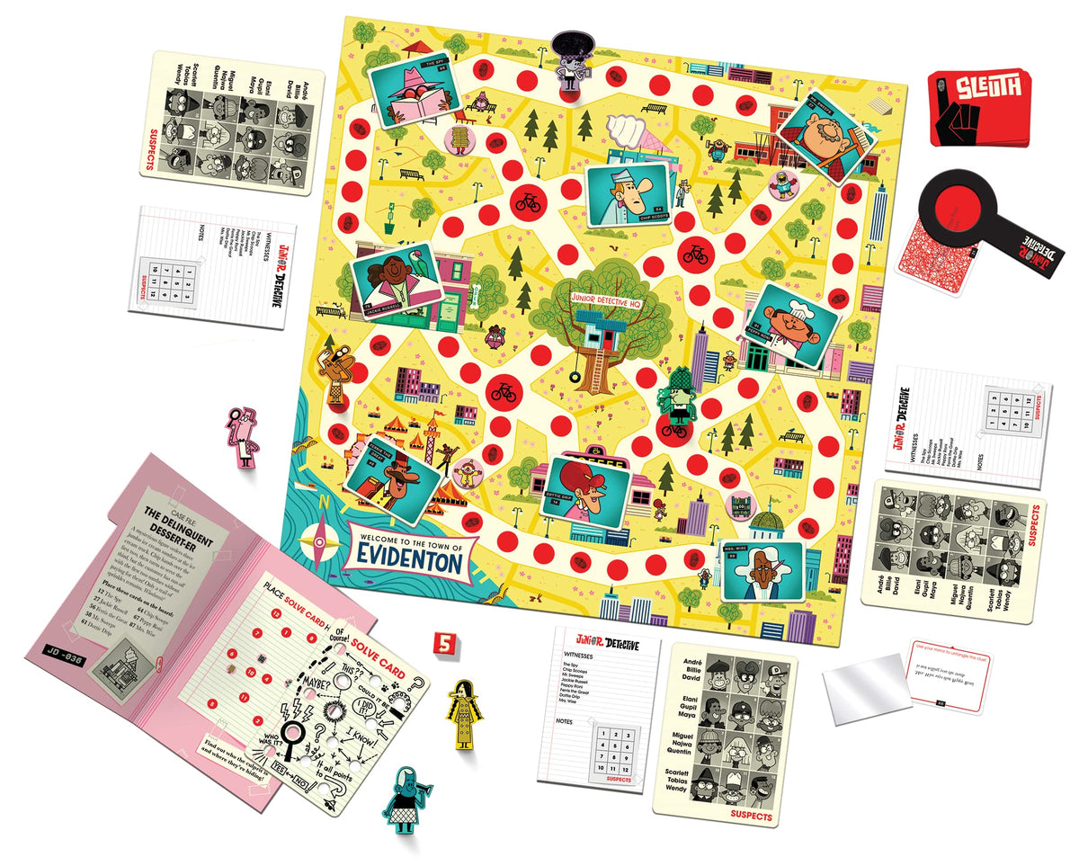 Buffalo Games Junior Detective learning logic through story-driven clues and puzzles.
