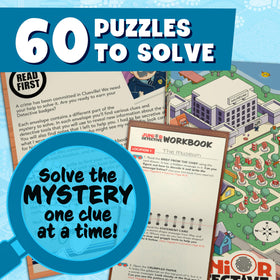 Buffalo Games Junior Detective Mysteries map reveals Clueville locations to expand your mystery adventure.