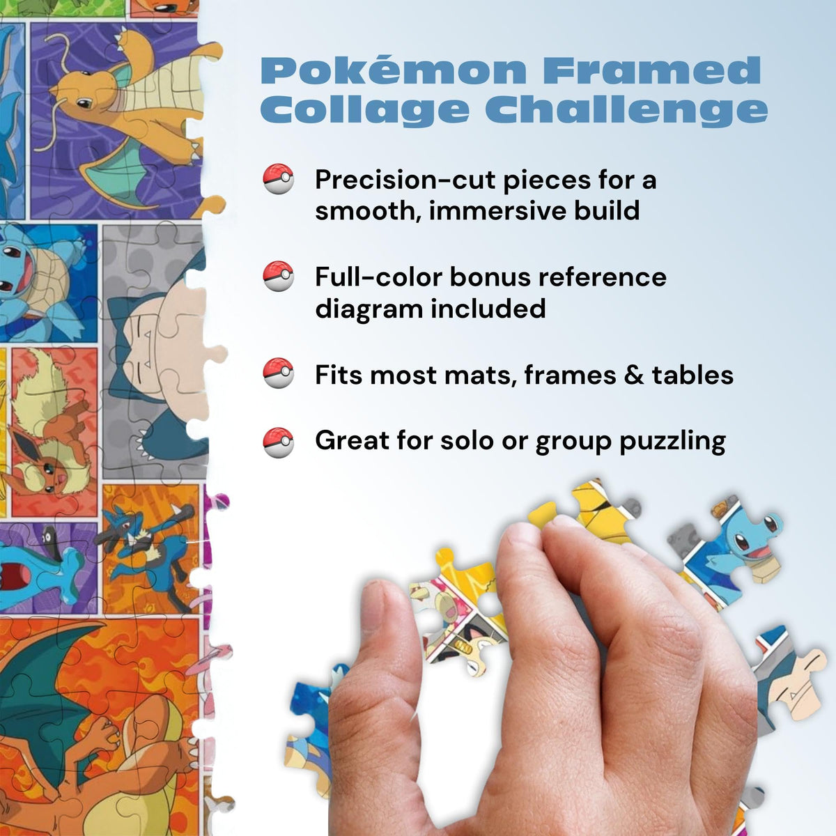 Buffalo Games Pokemon Frames giftable box adds premium presentation and storage