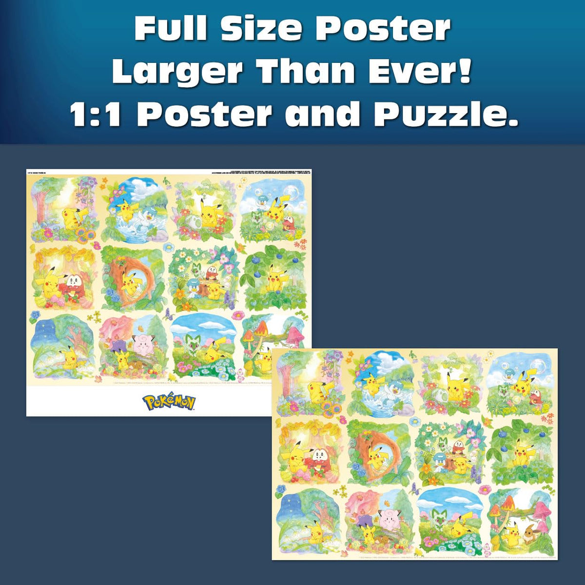 Buffalo Games Sapphire Select Pokemon detailed artwork inspires immersive puzzle solving.