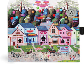 Buffalo Games Silver Select Confection Street puzzle box in giftable packaging
