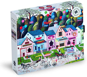 Buffalo Games Silver Select Confection Street poster included for quick assembly reference