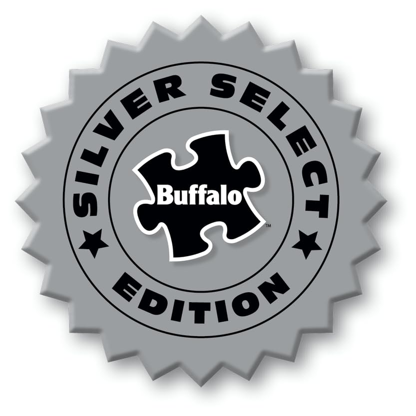 Eco-friendly Buffalo Games puzzle board supports sustainable puzzling