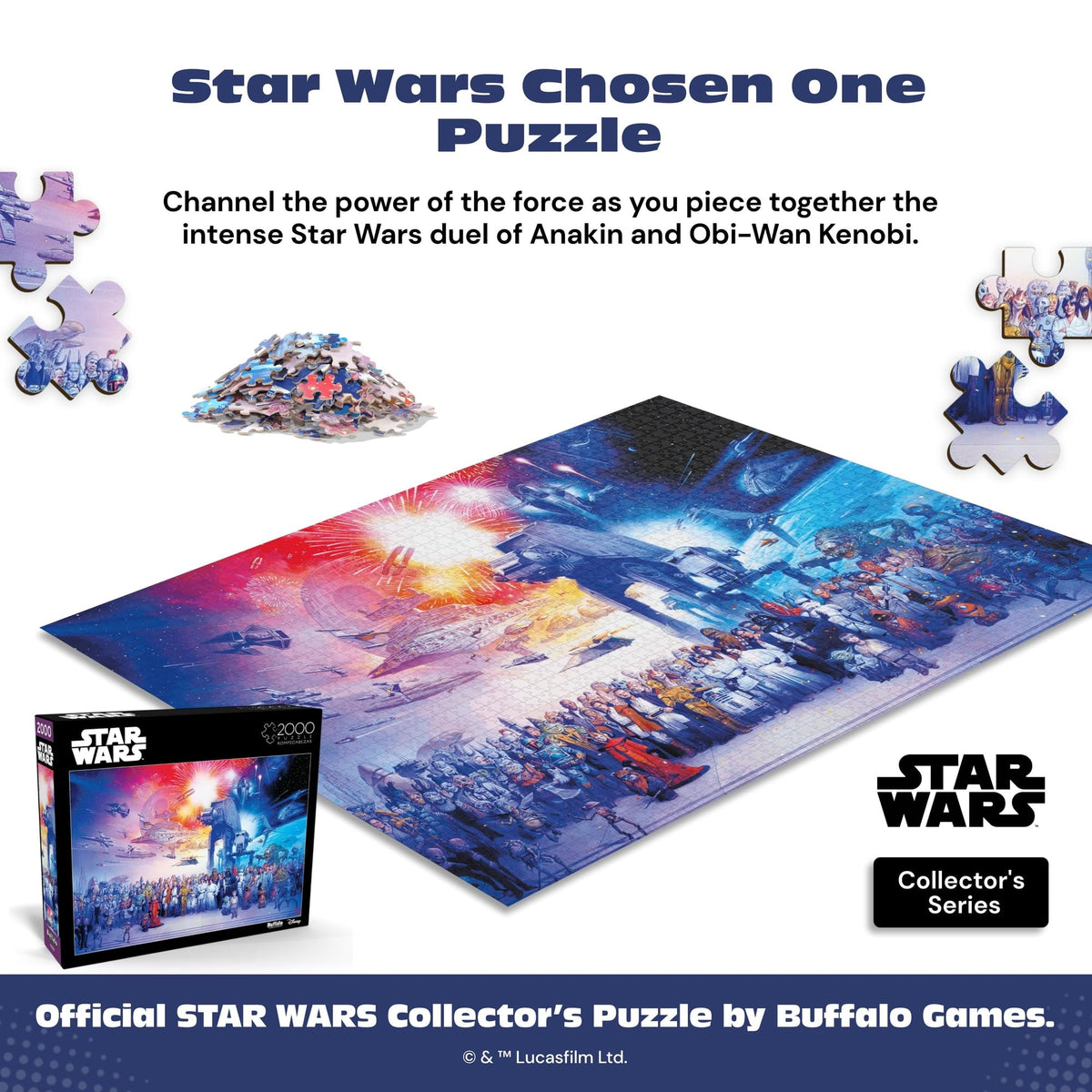 2000-piece puzzle pieces with reliable interlocks for a satisfying build