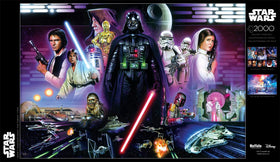 Buffalo Games Star Wars bonus poster included, handy reference while solving.