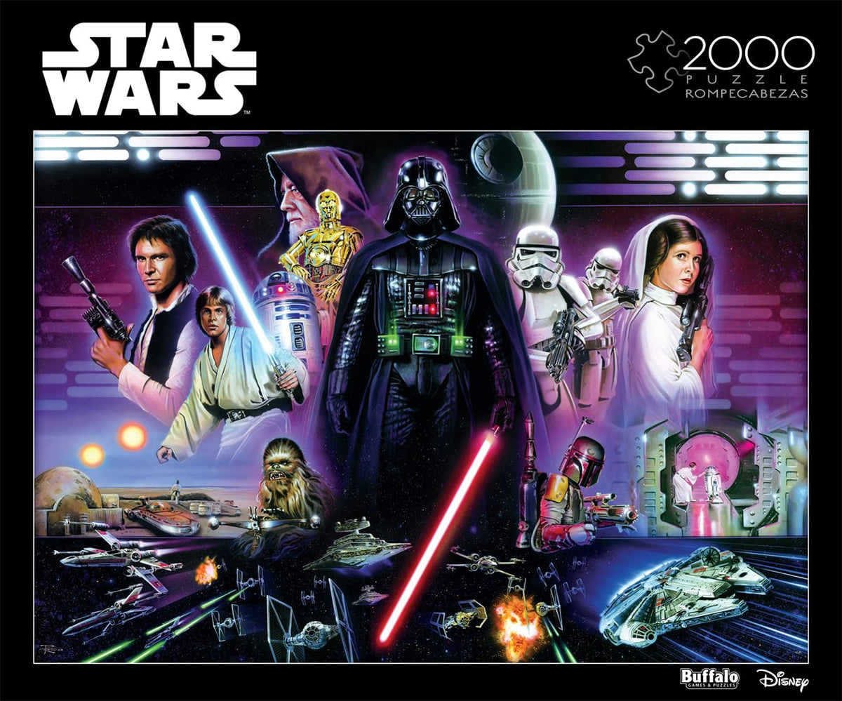 Buffalo Games Star Wars Darth Vader red lightsaber image, perfect for intense puzzle sessions.