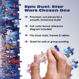 Premium puzzle board provides durability and precise cuts