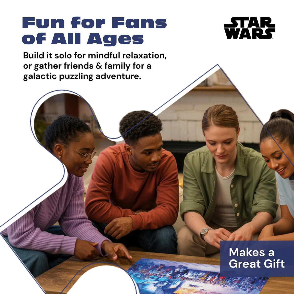 USA-made Buffalo Games Star Wars puzzle crafted from recycled materials