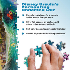 Buffalo Games Ursula puzzle colorful light effects reveal hidden details while assembling.