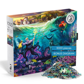 Buffalo Games Thomas Kinkade Ursula puzzle cover with bold colors for an engaging start.