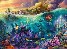 Buffalo Games Ursula puzzle showing ocean currents for dynamic assembly.