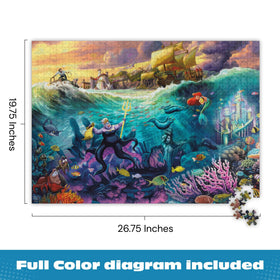 Buffalo Games Ursula puzzle Ursula character focus for iconic Disney imagery.