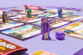Buffalo Games Willy Wonka double-sided board switches between beginner and advanced modes for varied play.
